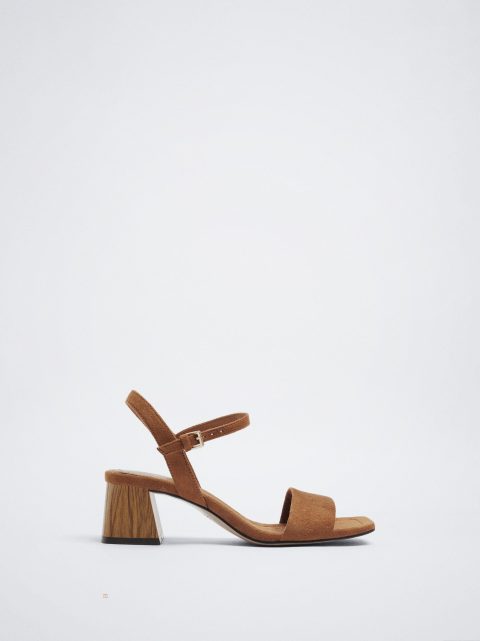 Parfois Strappy High-Heel Sandaler Dame Brune | DK-79CHFDEOI