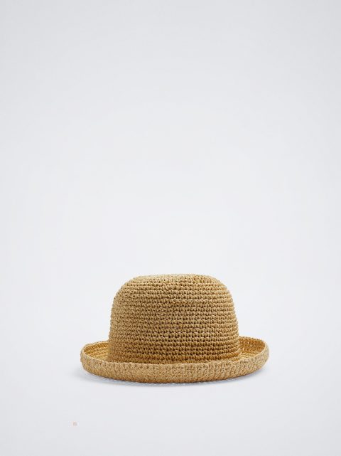 Parfois Straw Hat Dame Beige | DK-07JSLEWPM