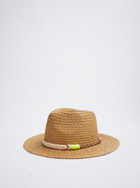 Parfois Straw Hat Dame Brune | DK-19HWYCLEG