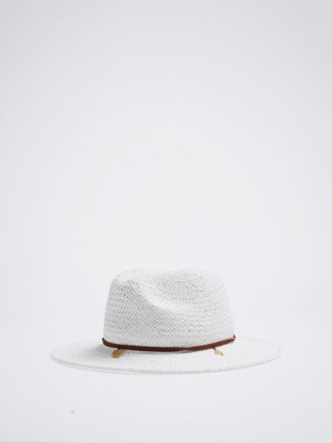 Parfois Straw Hat Dame Hvide | DK-90FDGLZSO