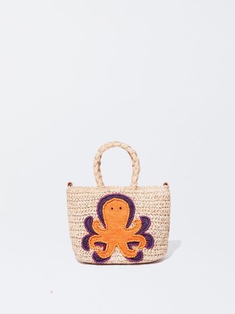 Parfois Straw Mini Crossbody Taske Dame Lilla | DK-45BTXGRCN