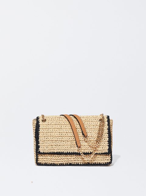 Parfois Straw Skuldertasker Dame Brune | DK-78TISLCOG