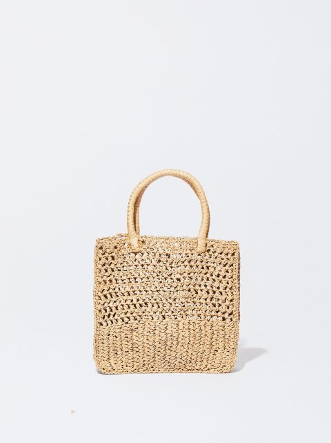 Parfois Straw Tote Indkøbstasker Dame Brune | DK-20YEQIJRL