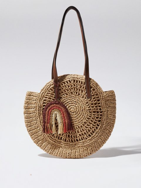 Parfois Straw Tote Indkøbstasker Dame Brune | DK-61EVTYOMU