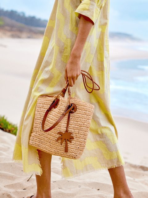 Parfois Straw Tote With Pendant Indkøbstasker Dame Brune | DK-31GBLIUAE