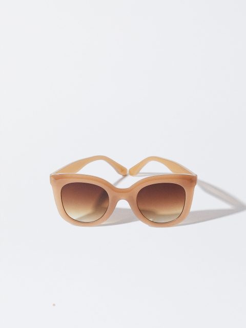 Parfois Sunglasses With Resin Frame Solbriller Dame Brune | DK-06BEQASGV