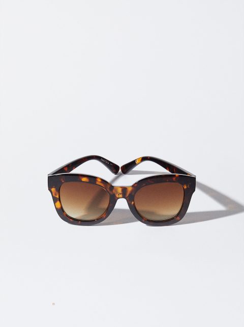 Parfois Tortoiseshell Solbriller Dame Brune | DK-93PGFADTQ