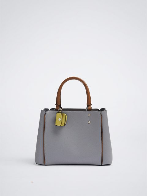 Parfois Tote Bag With Pendant Muleposer Dame Blå | DK-83OZJKDNW
