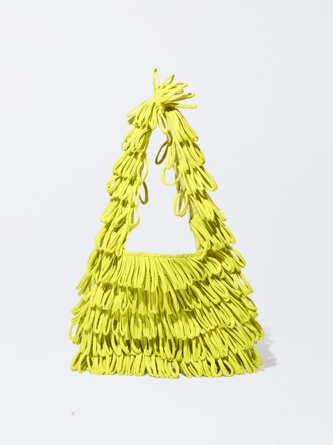 Parfois Tote With Fringes Indkøbstasker Dame Gul | DK-12REHDBIA