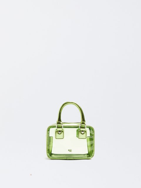 Parfois Transparent Crossbody Taske Dame Grøn | DK-45HEBVUIK