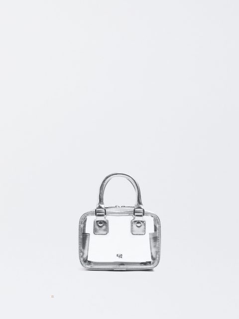 Parfois Transparent Crossbody Taske Dame Sølv | DK-65FLCRNIZ