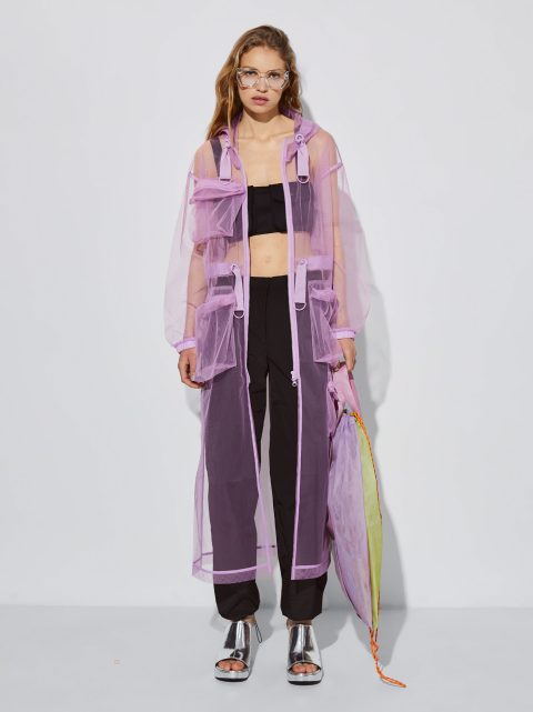 Parfois Tulle Parka Jakke Dame Lilla | DK-72XQBNMWR
