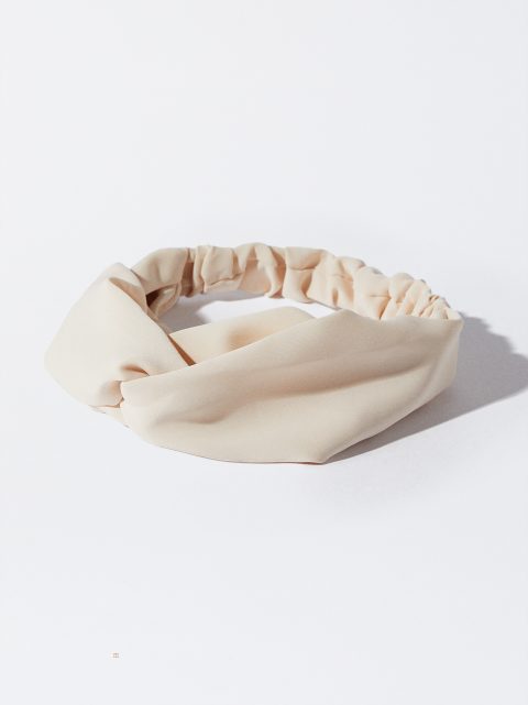 Parfois Turban-Stil Pandebånd Dame Beige | DK-32NMEUKVF