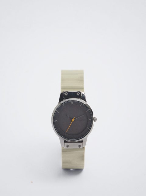 Parfois Watch With Silikone Páskové Rosaguld Ure Dame Grøn | DK-71BUWYOJM