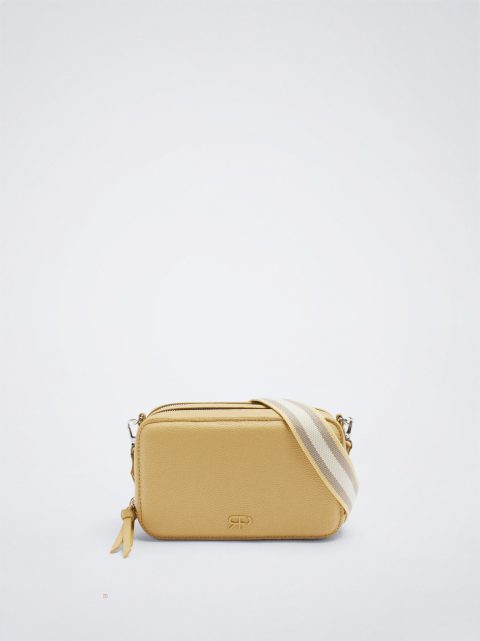 Parfois Webbing Páskové Crossbody Taske Dame Gul | DK-24POHATYK
