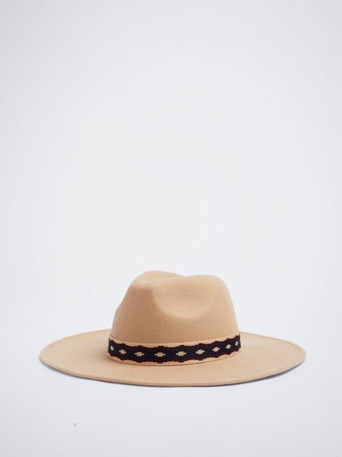 Parfois Woollen Hat Dame Brune | DK-97PVLFXUN