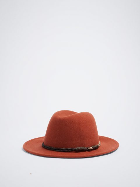 Parfois Woollen Hat Dame Orange | DK-94WVZITLS